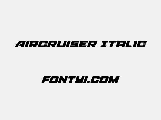 Aircruiser Italic