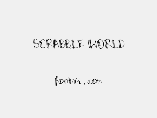 SCRABBLE WORLD