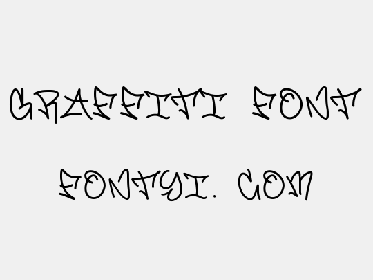Graffiti font