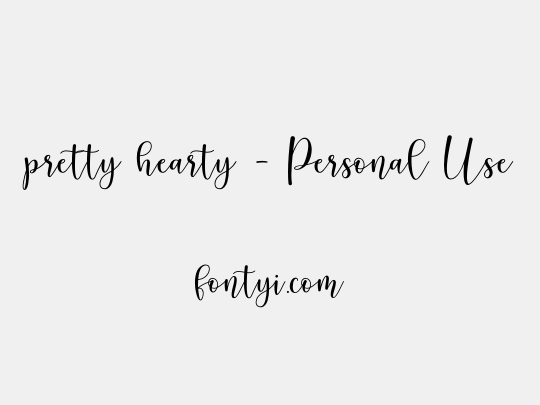 pretty hearty - Personal Use