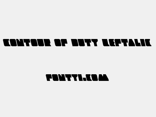 Contour of Duty Leftalic