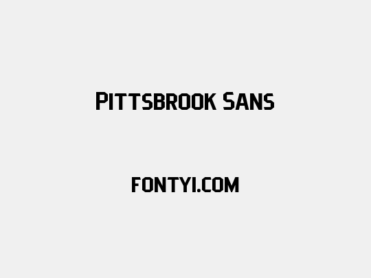 Pittsbrook Sans