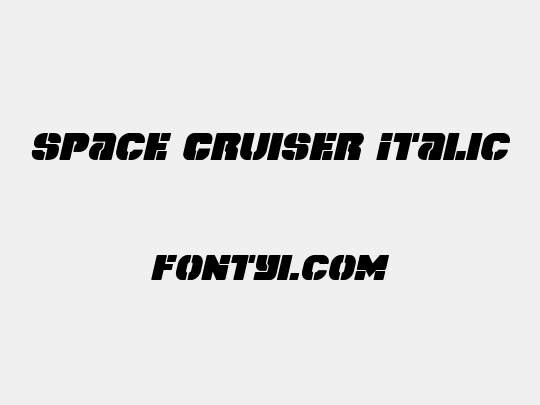 Space Cruiser Italic