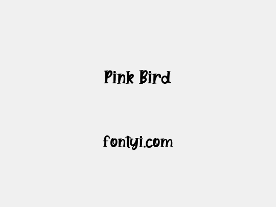 Pink Bird