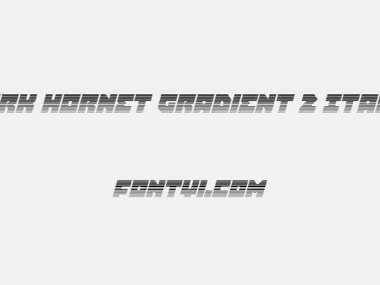 Dark Hornet Gradient 2 Italic