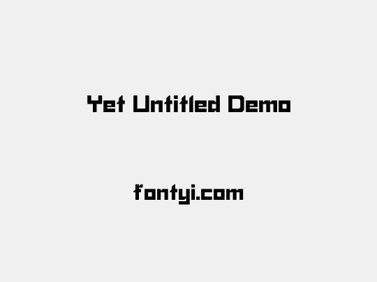 Yet Untitled Demo