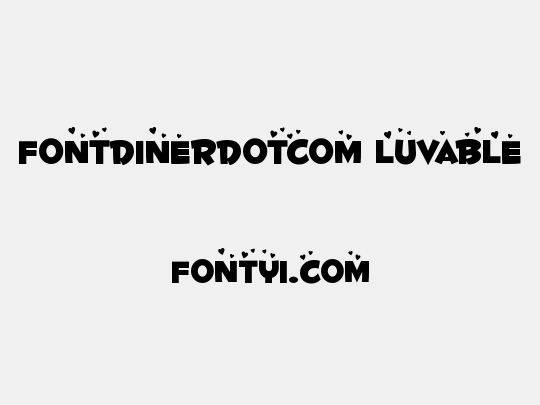 Fontdinerdotcom Luvable