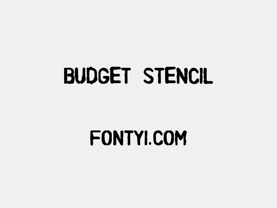 Budget Stencil