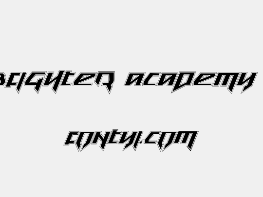 Snubfighter Academy Italic