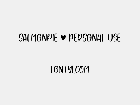 Salmonpie - Personal Use