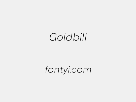 Goldbill