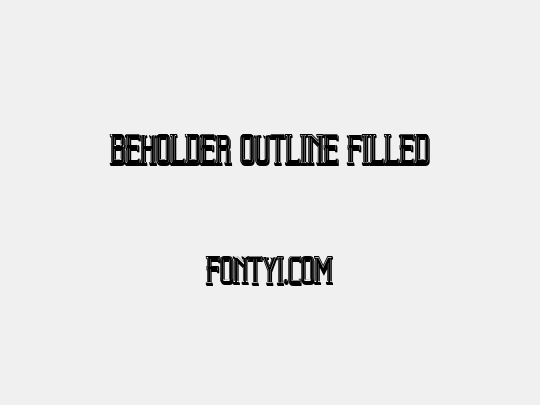 Beholder Outline Filled