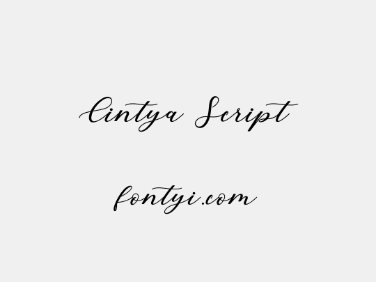 Cintya Script