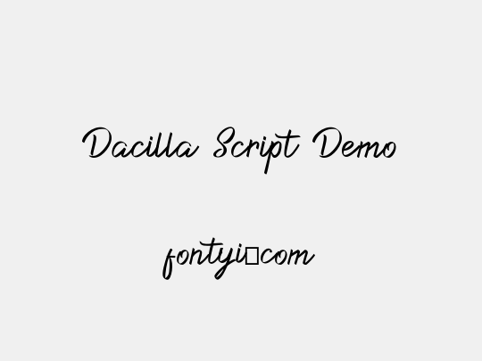 Dacilla Script Demo