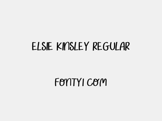 Elsie Kinsley Regular