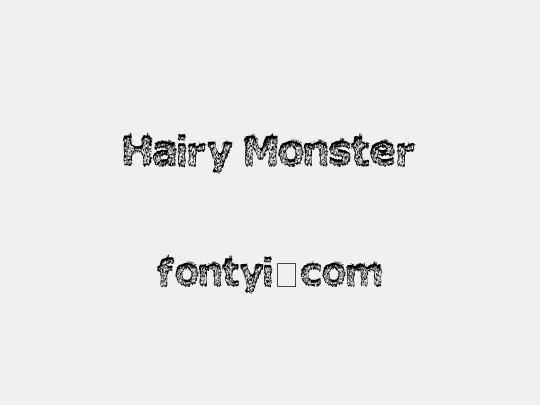 Hairy Monster