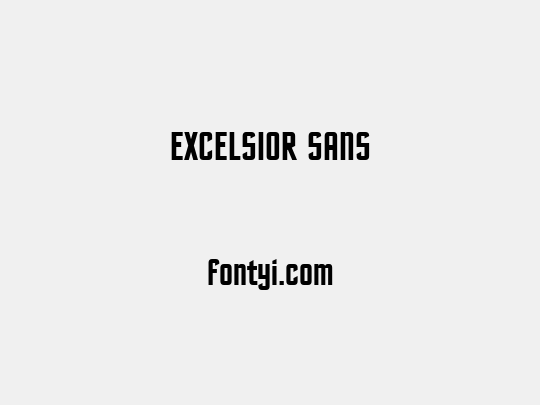 EXCELSIOR SANS