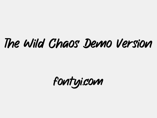 The Wild Chaos Demo Version