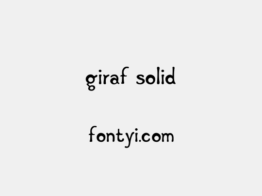 Giraf Solid