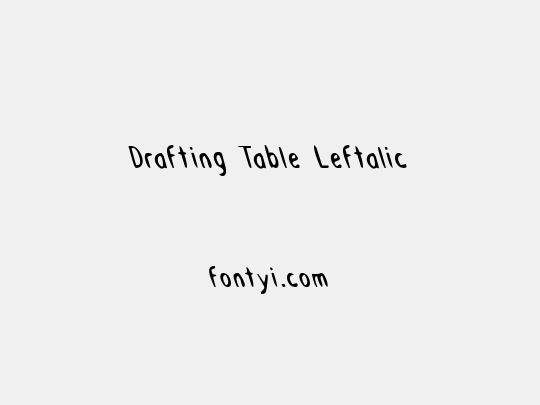 Drafting Table Leftalic
