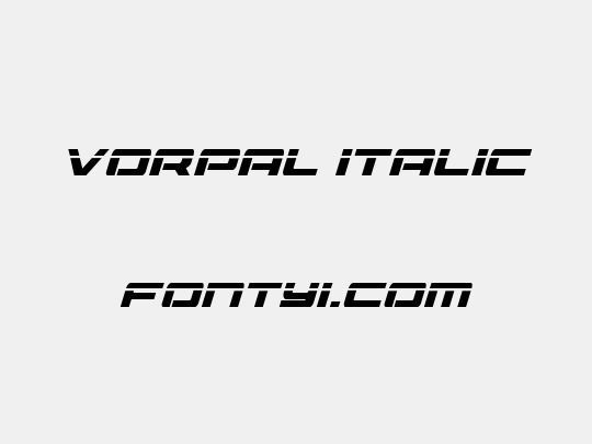Vorpal Italic