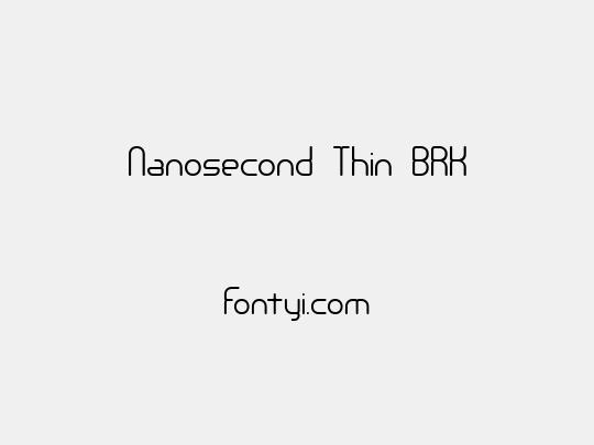 Nanosecond Thin BRK