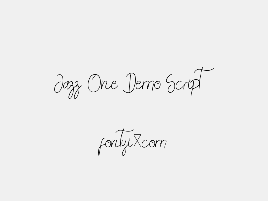 Jazz One Demo Script