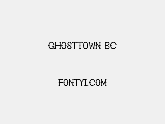 Ghosttown BC