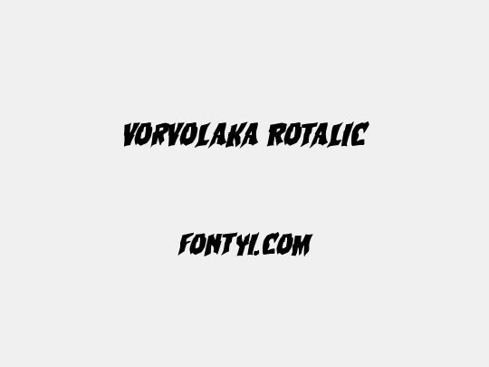 Vorvolaka Rotalic