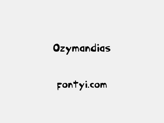 Ozymandias