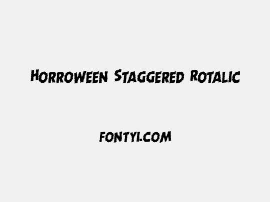 Horroween Staggered Rotalic