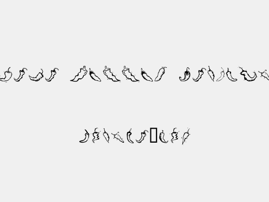 Chili Pepper Dingbats