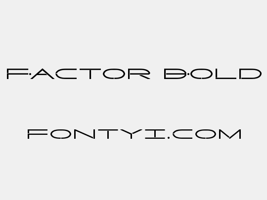 Factor Bold