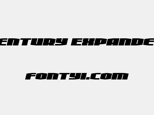 Alpha Century Expanded Italic