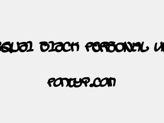 Sequal Black PERSONAL USE