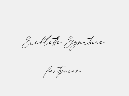 Sachlette Signature