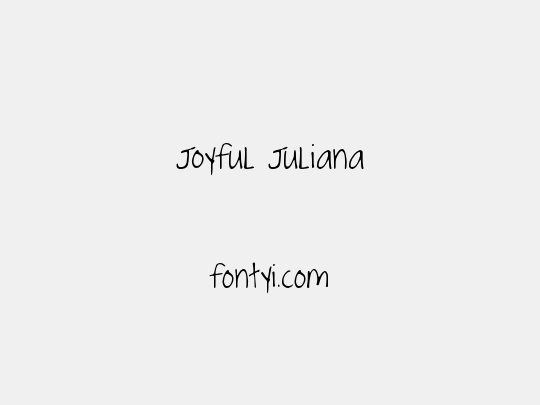 Joyful Juliana
