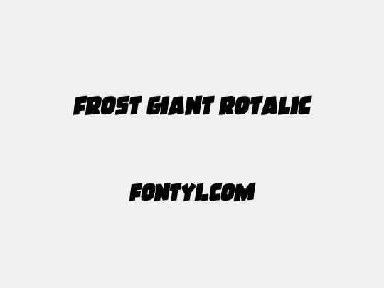 Frost Giant Rotalic