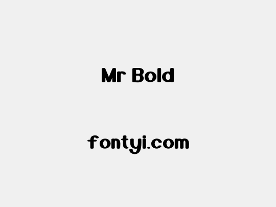 Mr Bold