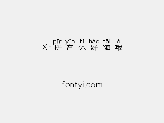 X-拼音体好嗨哦