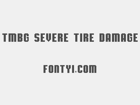 TMBG Severe Tire Damage