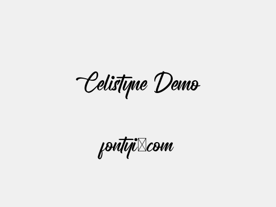 Celistyne Demo