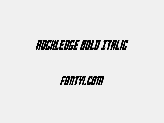 Rockledge Bold Italic