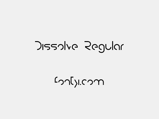 Dissolve Regular