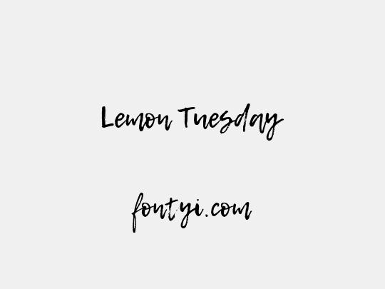 Lemon Tuesday