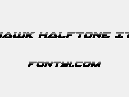 Skyhawk Halftone Italic