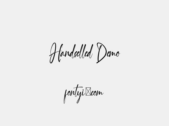 Handselled Demo