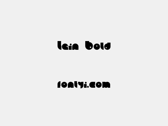 Lein Bold