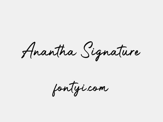 Anantha Signature
