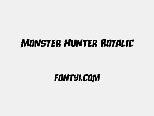 Monster Hunter Rotalic